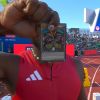 Noah Lyles memegang kartu Exodia the Forbidden One (USA Today). Noah Lyles memegang kartu Exodia the Forbidden One (USA Today).