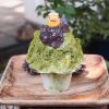 Es serut lembut rasa matcha dan pasta kacang merah (@shirohige_puff/X). Es serut lembut rasa matcha dan pasta kacang merah (@shirohige_puff/X).