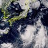 Foto satelit Topan Ampil yang bergerak mendekati Jepang. Foto satelit Topan Ampil yang bergerak mendekati Jepang.