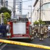 Pasukan pemadam kebakaran diterjunkan di tempat ditemukannya gas beracun (Kyodo)