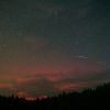 Aurora di atas langit Nayoro, Hokkaido pada Jumat dini hari (Mainichi Shimbun) Aurora di Jepang