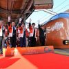 Peresmian layanan kereta Yakumo Express baru milik JR West (Asahi Shimbun) Peresmian layanan kereta Yakumo Express baru milik JR West (Asahi Shimbun)