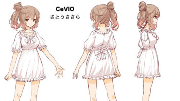 sasara satou - cevio - crop