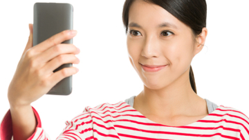 Asian girl selfie