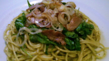 spageti jamur shimeji