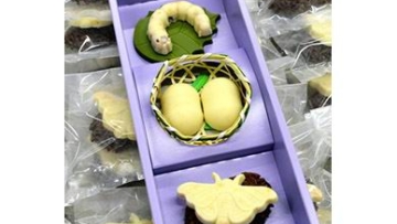Cokelat ulat sutra, oleh-oleh yang populer dari situs Warisan Dunia di Jepang (2)