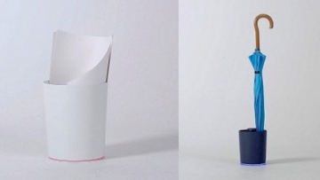 KDDI Tempat sampah & tempat payung ft