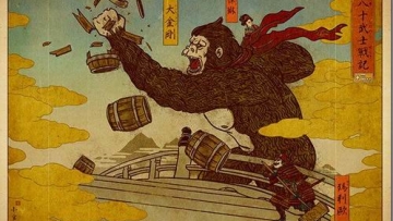 Seniman asal Singapura menggambarkan video game klasik tahun 80-an menjadi bergaya Ukiyo-e (6)