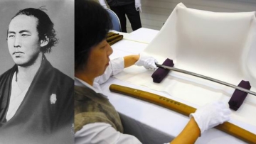 Pedang milik samurai legendaris, Ryoma Sakamoto, dipamerkan untuk pertama kalinya1