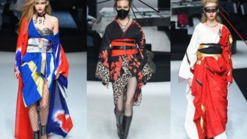 Yoshiki (X Japan) tampilkan koleksi kimono bergaya provokatif di Tokyo Fashion Week (1)