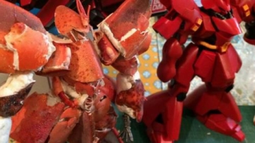Sugoi! Fans di Jepang ciptakan model Gundam dari Lobster! (1)