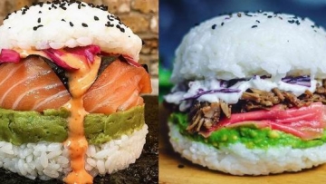 Burger Sushi, Burger Unik Dengan Bahan Nasi