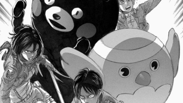 Mangaka Attack on Titan Buat Ilustrasi Dukung Korban Gempa Kumamoto2