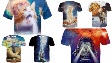 T-Shirt Kucing Berdesain Aneh Dijual di Jepang 1