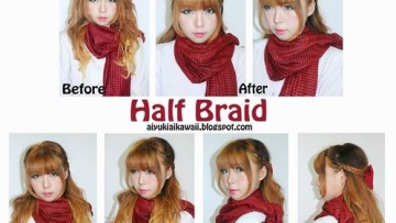 #JSnavigator Aiyuki Aikawa Diary ~ Tutorial Half Braid Hairsytle (1)