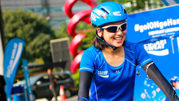 Membuat Legenda, Haruka Nakagawa Bersepeda Jakarta - Surabaya (1)