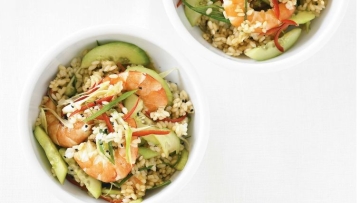 Resep Nasi Sushi dengan Salad Udang