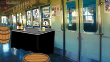 Empat Hari, Peron Kereta Ini Disulap Menjadi Bar ala Jepang 1