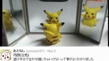 Hii Seram, Foto Pikachu Di Depan Cermin Ini Membuat Ribuan Orang Merinding! (1)