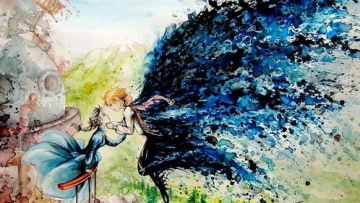 Lukisan Cat Air Karya Seniman Perancis Terinspirasi Dari Studio Ghibli (1)