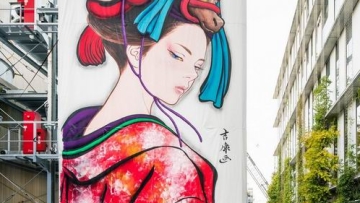Pulau di Jepang Hiasi Bangunan & Jalanan Dengan Karya Seni (5) Pulau di Jepang Hiasi Bangunan & Jalanan Dengan Karya Seni (5)