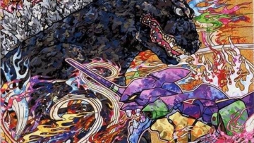 Seniman Jepang, Takashi Murakami, Ciptakan Visual Godzilla vs Evangelion (1)