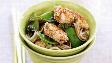 Resep Ayam Wijen Dengan Mie Soba Jepang yang Nikmat