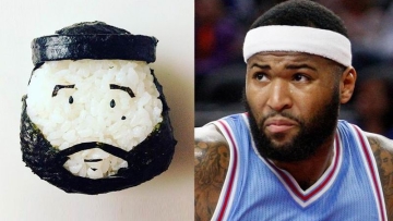 Restoran Jepang di Italia Ciptakan Sushi Mirip Wajah Para Pemain NBA (3)