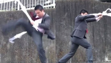 Seni Bela Diri Menggunakan Payung yang Unik dari Jepang