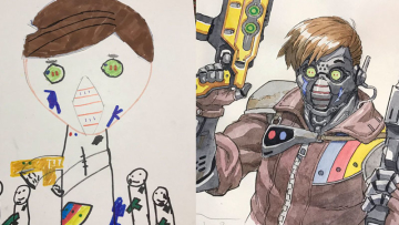 Art Designer Ini Ubah Gambar Anaknya Menjadi Karakter yang Menawan