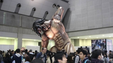 Acara Anime Japan 2017 di Jepang Hadirkan Patung Titan Eren (1)