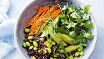 Resep Salad Edamame dan Nasi Hitam Ala Jepang