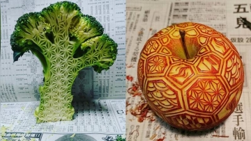 Seniman Jepang Ukir Sayuran & Buah-buahan Jadi Karya Seni Menakjubkan Seniman Jepang Ukir Sayuran & Buah-buahan Jadi Karya Seni Menakjubkan