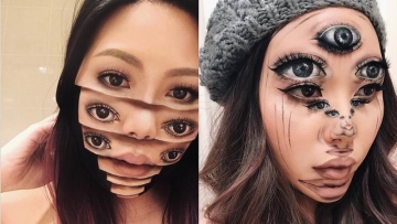 Ngeri Tapi Keren, Makeup Artist Ini Ciptakan Ilusi Dari Manga Horor!