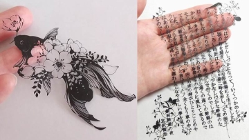 Seniman Jepang Ciptakan Karya Seni Memotong Kertas Yang Rumit & Indah Seniman Jepang Ciptakan Karya Seni Memotong Kertas Yang Rumit & Indah
