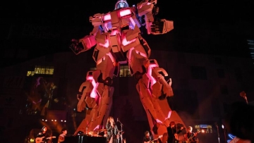 Hiroyuki Sawano & SUGIZO Tampil di Peresmian Patung Gundam Unicorn di Odaiba (1)