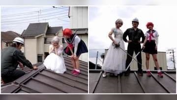 Jasa Unik di Jepang, Foto Cosplay Di Atas Atap Rumah (1) Jasa Unik di Jepang, Foto Cosplay Di Atas Atap Rumah (1)