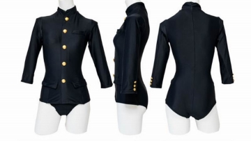 Selain Seragam Sailor, Pakaian Renang Wanita Jepang Kini Hadir Dalam Bentuk Seragam Gakuran (1)