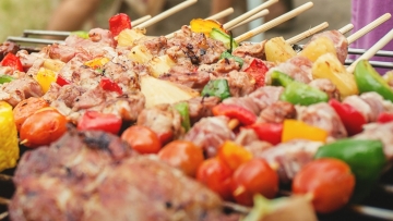 BBQ food party summer grilling meat.