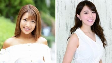 Rina Hashimoto (left) and Tomomi Morisaki (righ
