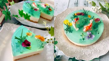 Indahnya cheesecake Jepang bak lukisan!