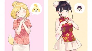 Gijinka Isabelle dan Pekoe