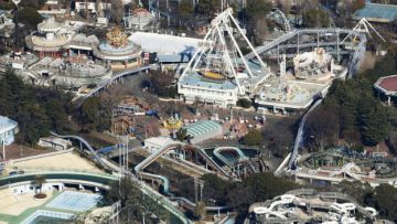 Toshimaen, dipotret dari sebuah helikopter pada 3 Februari 2020  Harry Potter Theme Park japanesestation.com