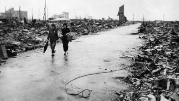 Keadaan Hiroshima setelah bom atom dijatuhkan. bom atom Hiroshima japanesestation.com