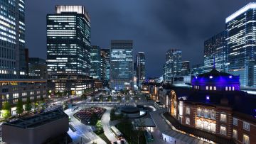 Pemandangan Tokyo di malam hari tokyo ibu kota Jepang sejarah japanesestation.com