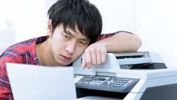 Ilustrasi mesin fax mesin fax Jepang japanesestation.com