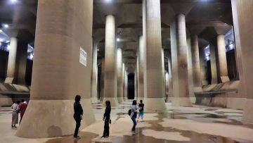 Saluran Pembuangan Bawah Tanah Luar Wilayah Metropolitan cara mencegah banjir Tokyo Jepang japanesestation.com