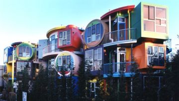 Reversible Destiny Lofts by Arakawa + Gins, Mitaka, Japan