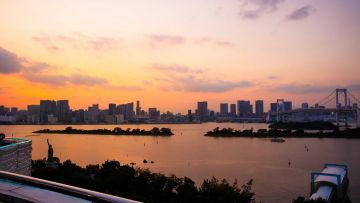 Sunset Taman Odaiba Odaiba