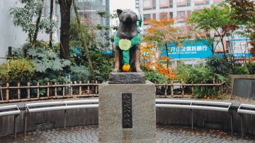 Patung Hachiko Patung Hachiko